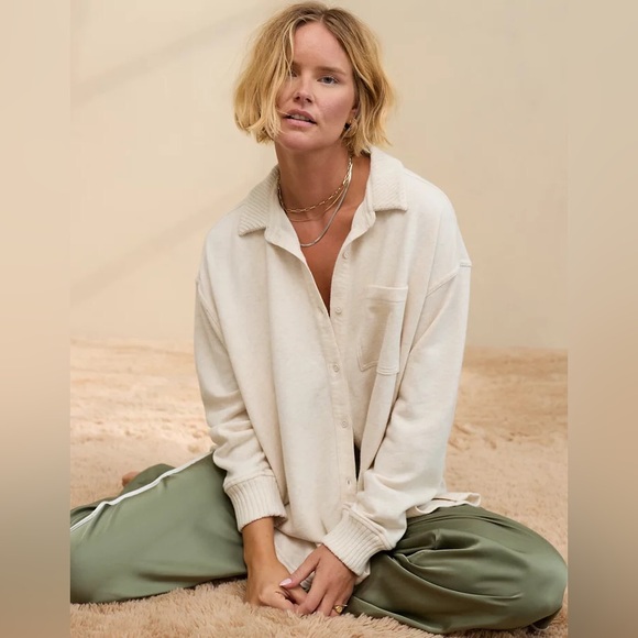 aerie Tops - Aerie LumberJane Fleece Shirt - Oversized Fit